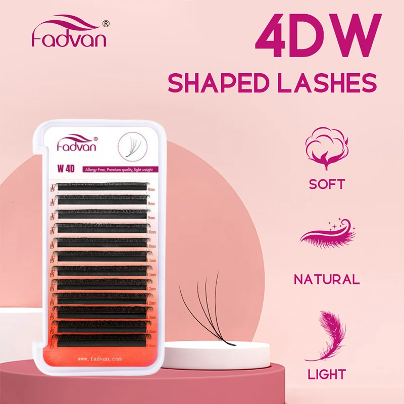 Eyelash Extension Volume Styles - FADVAN 4D W forma prefabricada volumen