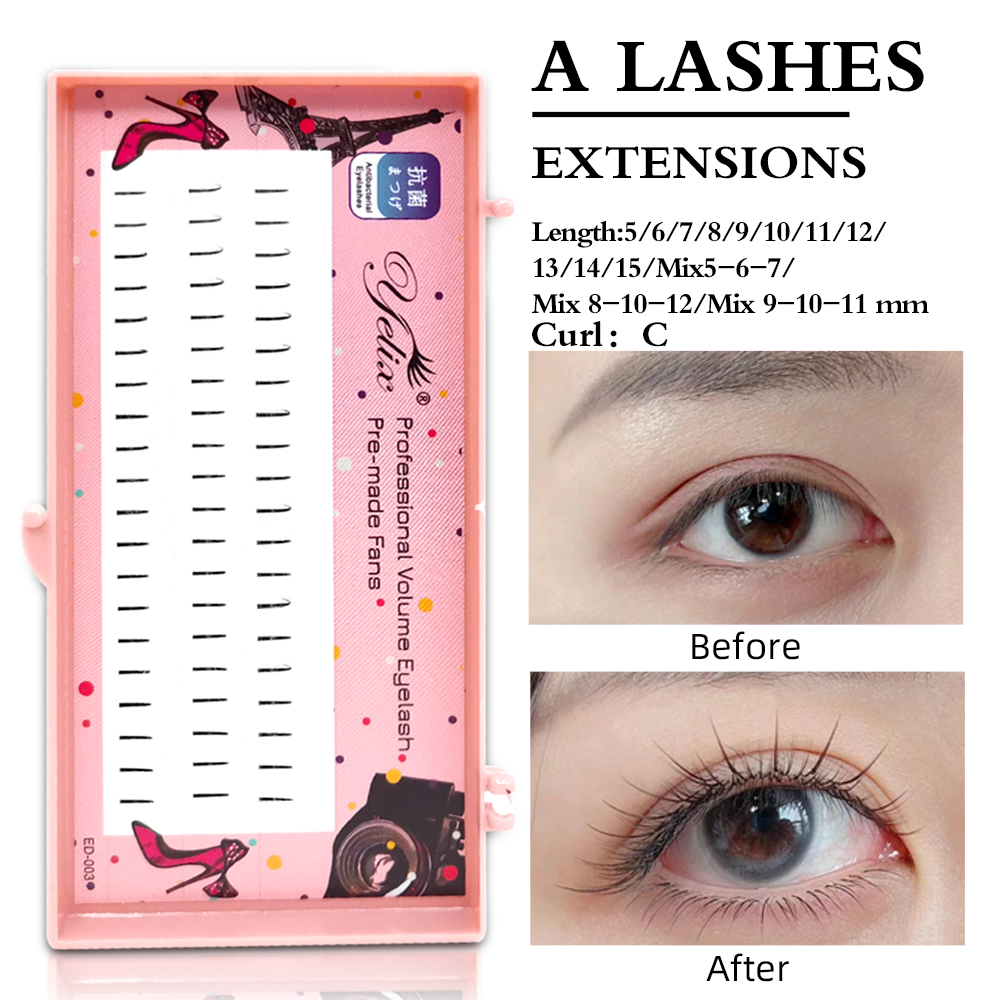 Eyelash Extension Look - Pestañas Individuales Suaves Naturales Yelix, Pestañas