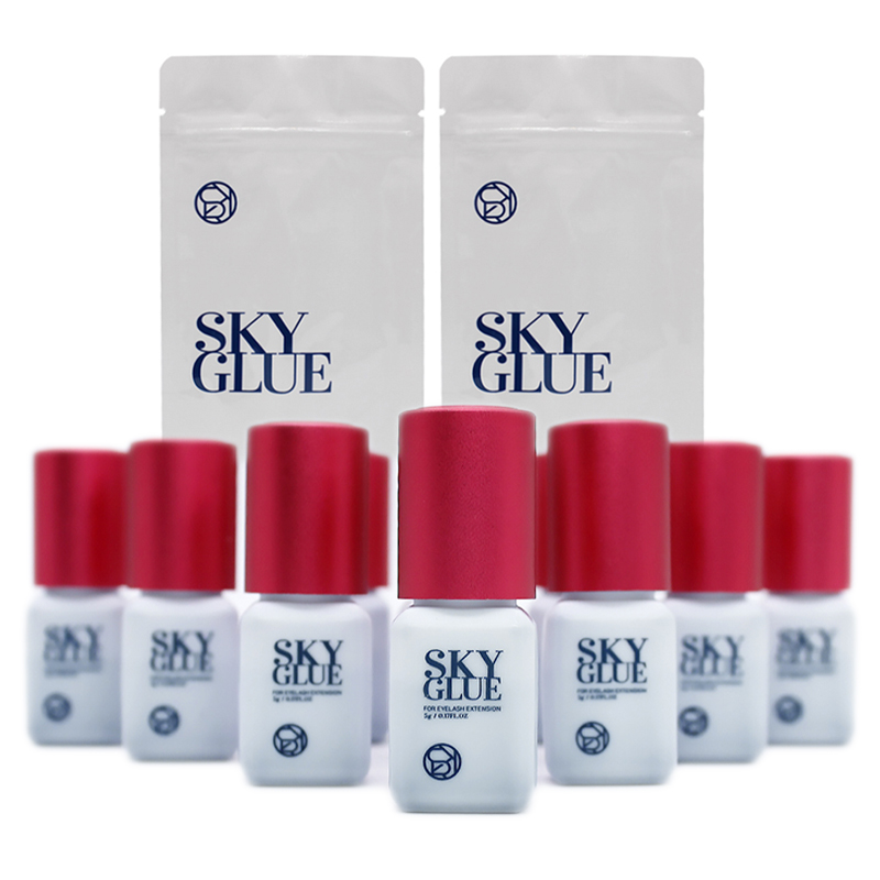Eyelash Extension Korea - 10 botellas de pegamento SKY para