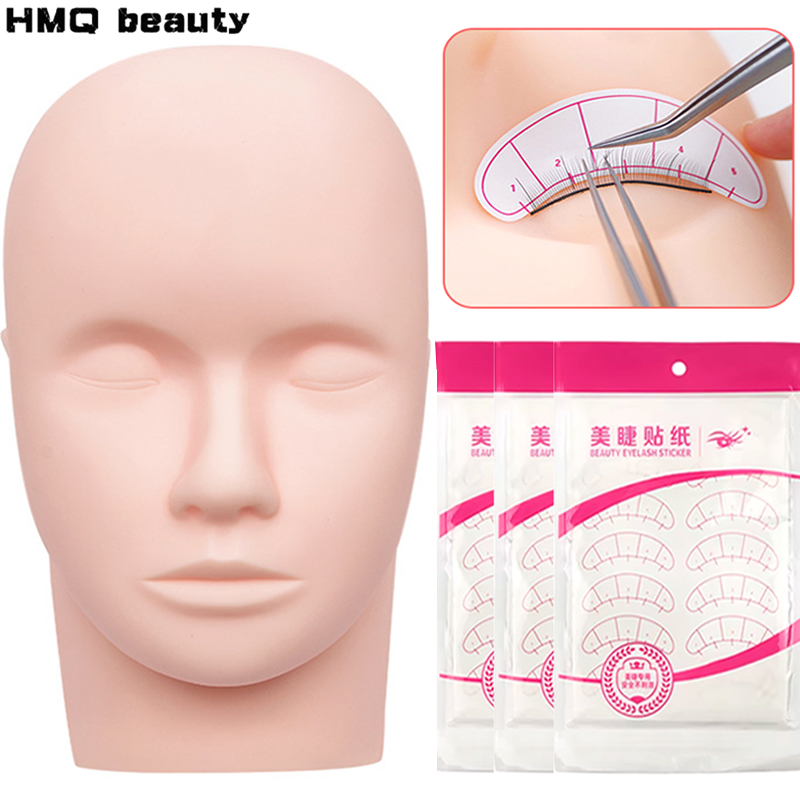 Eyelash Extension Model - Cabeza de entrenamiento para extensión de