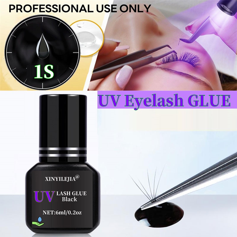 Sensitive Lash Glue - Nueva pegamento UV para pestañas, 6ml,