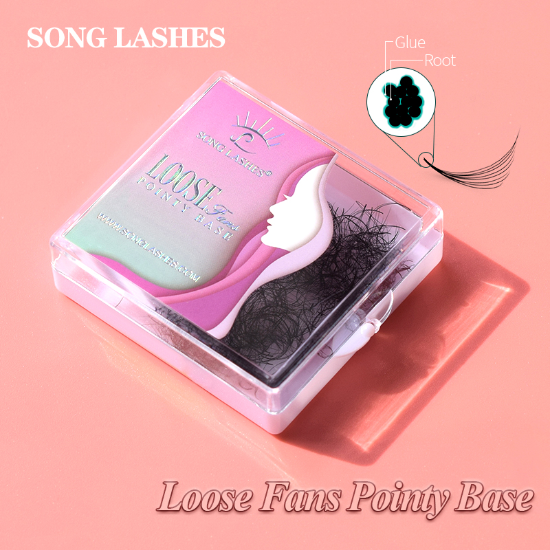 Eyelash Extension Korea - Song Lashes Promade Fans 3D-10D07Base puntiaguda
