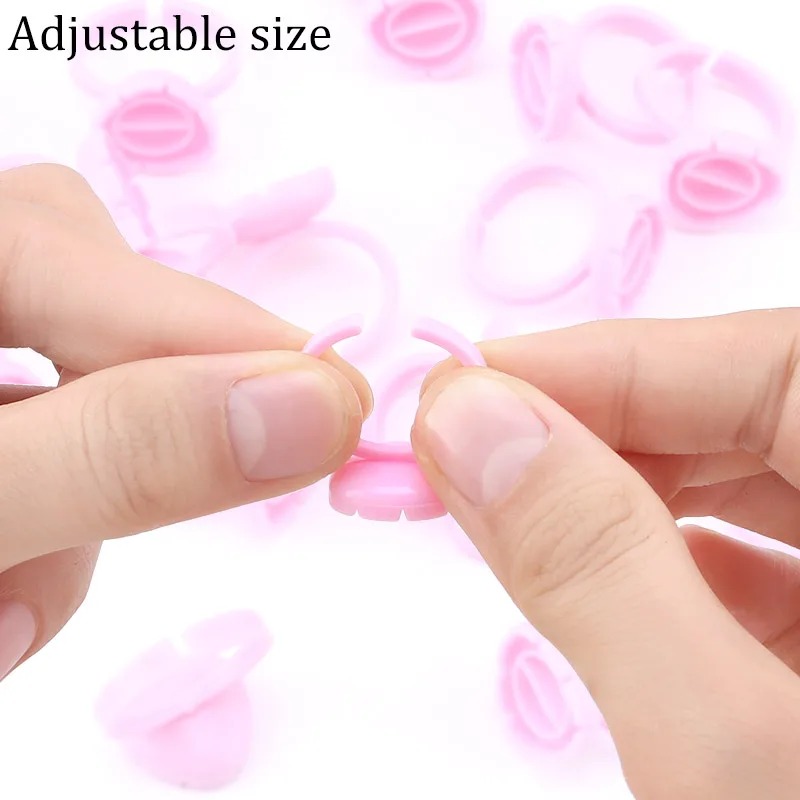 100 unidades de anillos desech - Eyelash Extension Repair reseña y precio