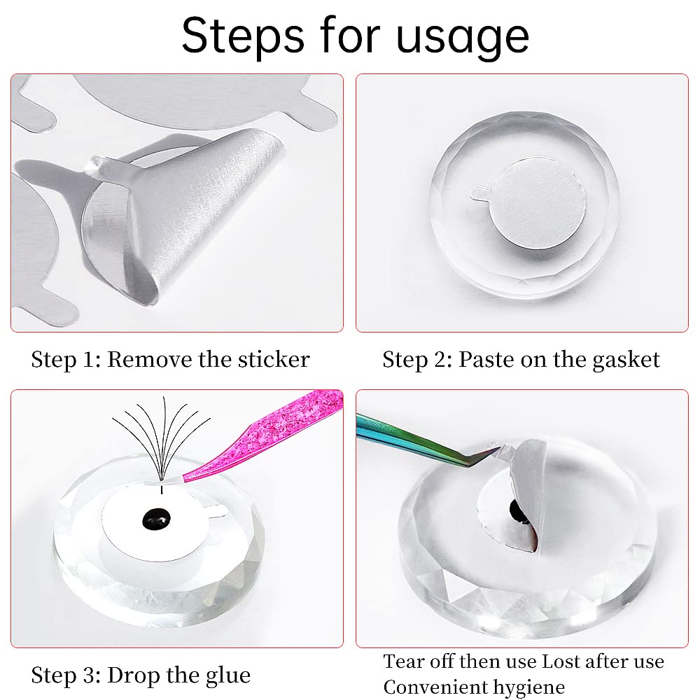 300 unidades de almohadillas a - Eyelash Extension Repair reseña y precio