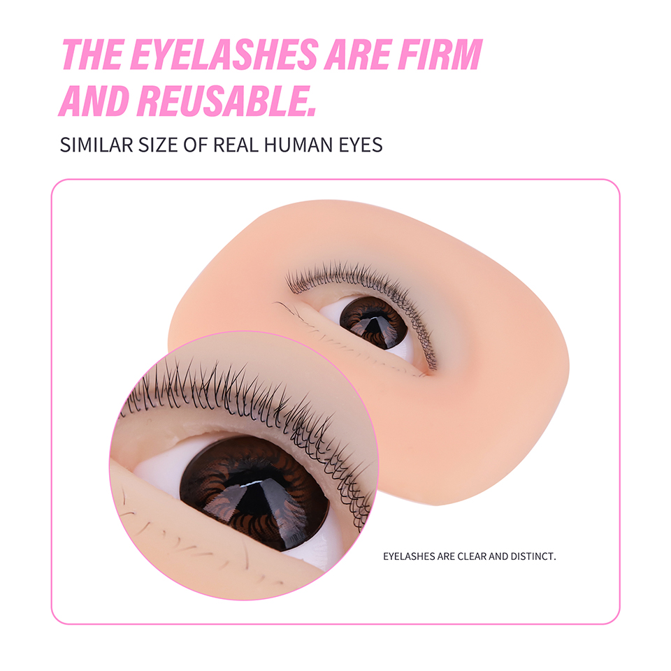 Modelo de Ojo de Silicona de 3 - Eyelash Extension Model reseña y precio