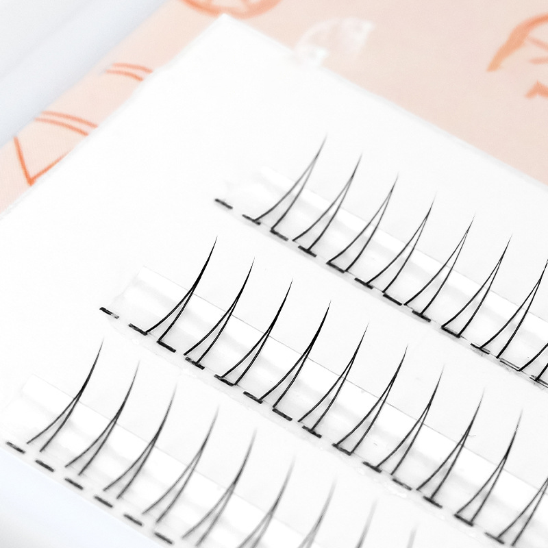 J Curl forma de V debajo de la - Eyelash Extension Korea reseña y precio