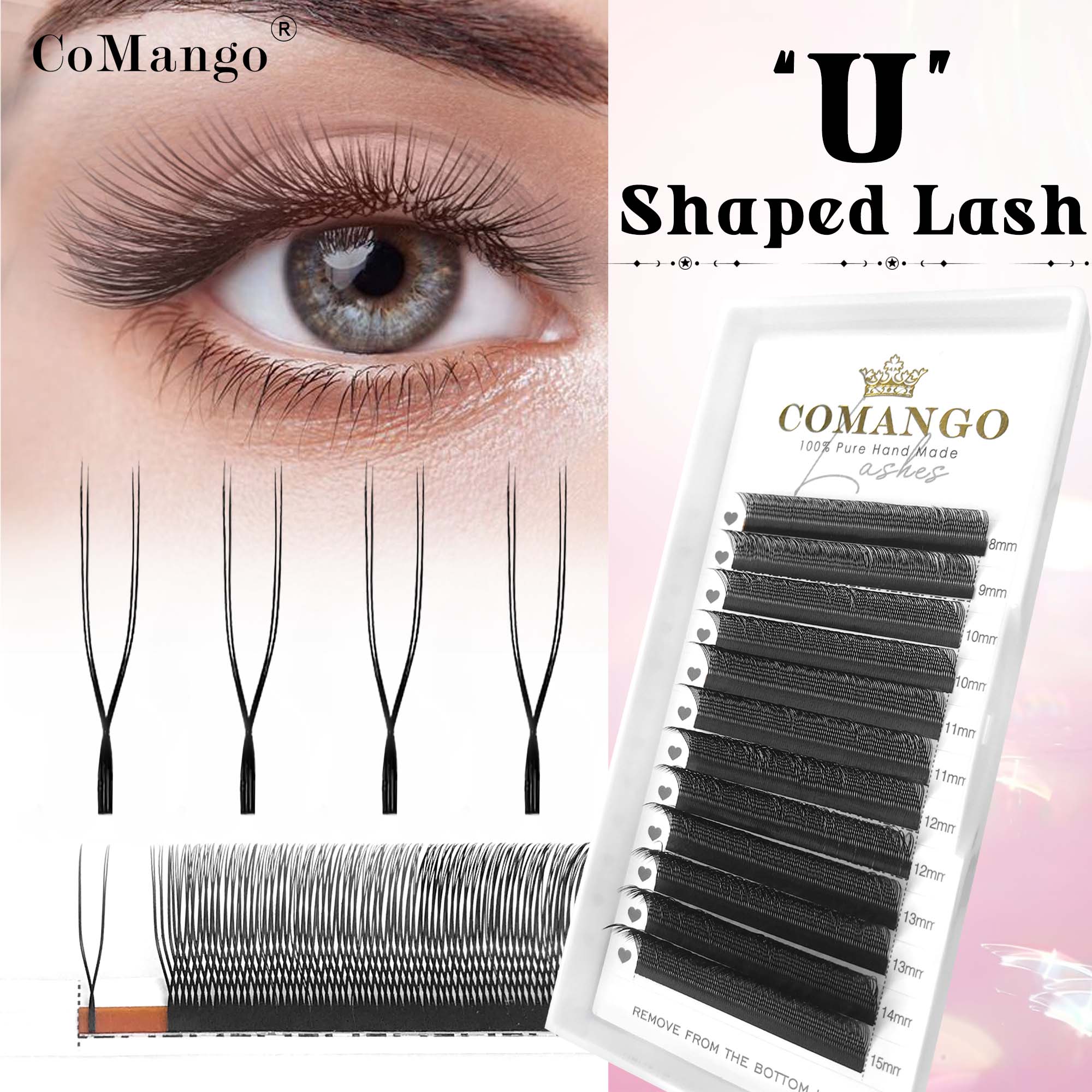 CoMango U en forma de flor pes - Eyelash Extension Volume Styles reseña y precio