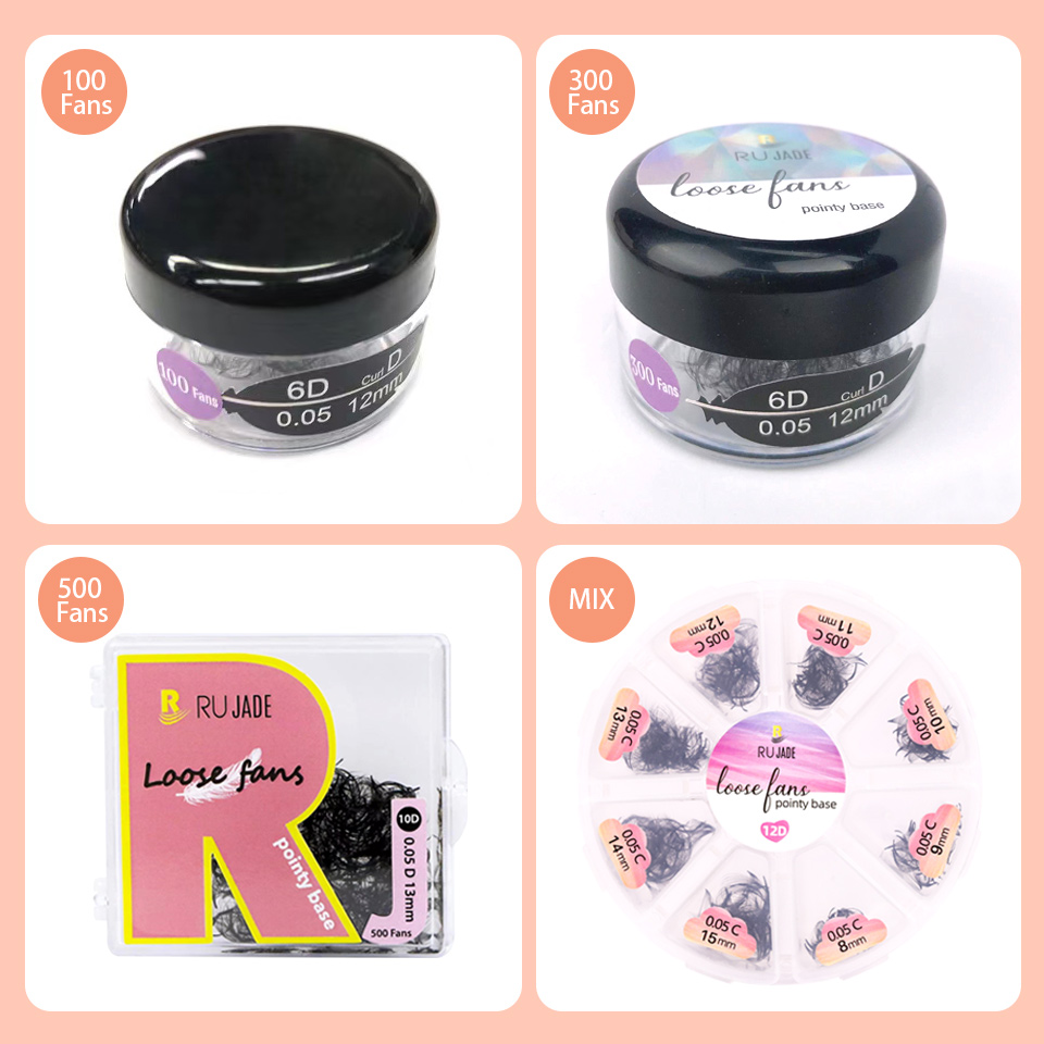 Rujade 3D a 10d base de Punta  - Eyelash Extension Russian Volume reseña y precio