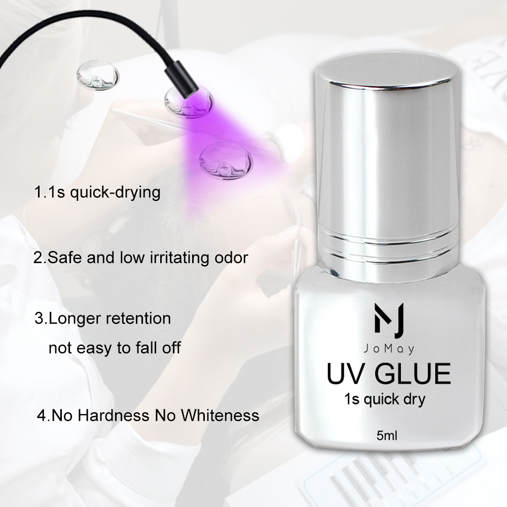 Pegamento UV JOMAY, pegamento  - Eyelash Extension Eye Irritation reseña y precio