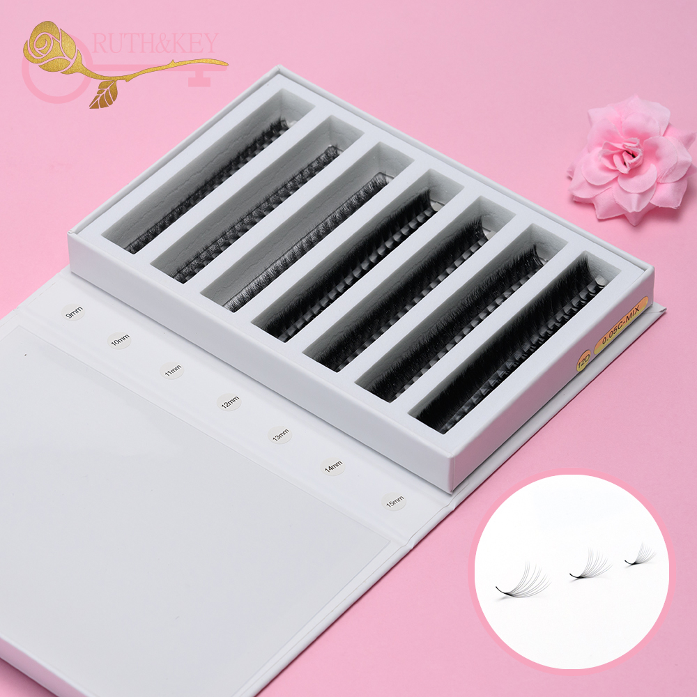 Extensiones de Pestañas Premad - Eyelash Extension Russian Volume reseña y precio