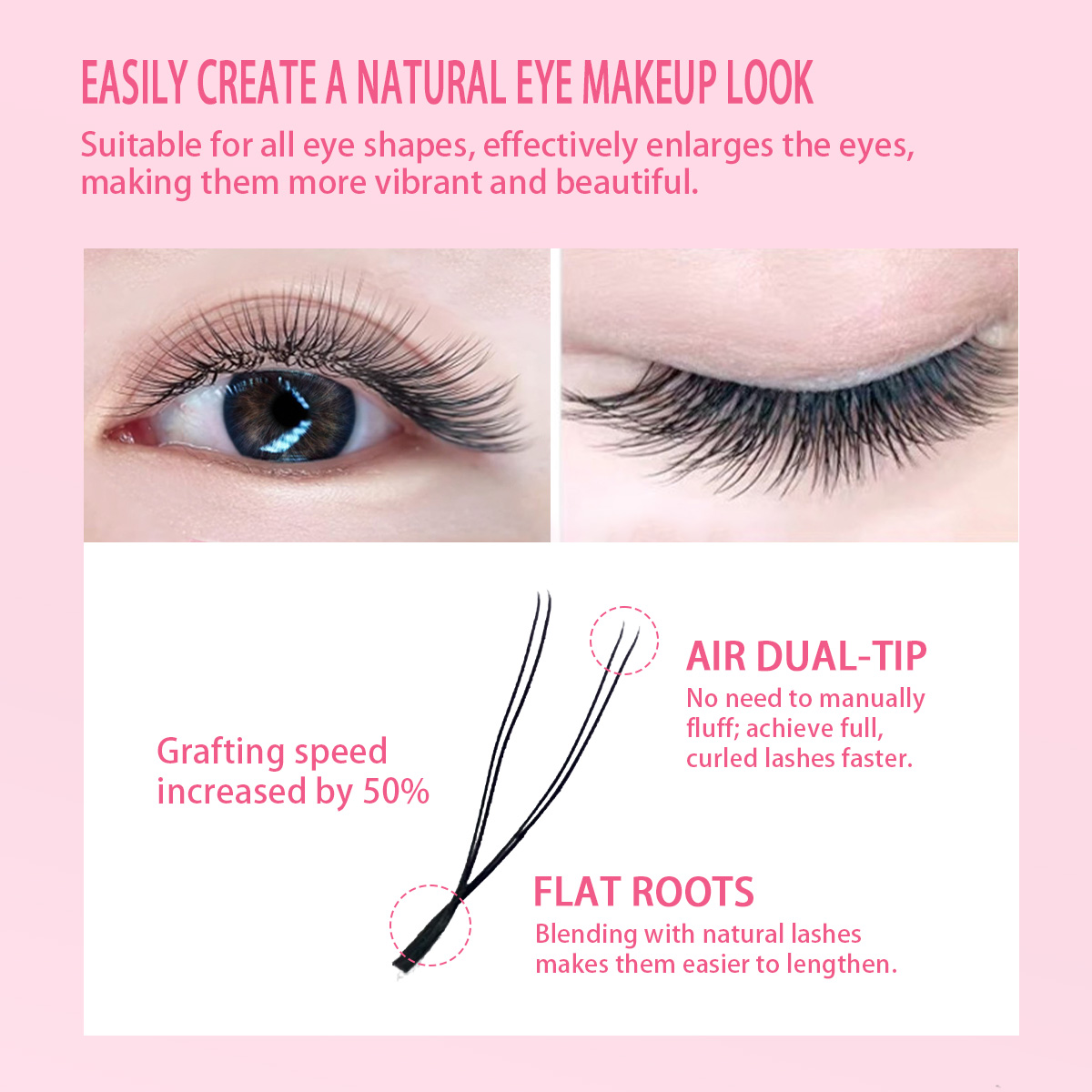 Q & DYHDHZP Extensiones de pes - Eyelash Extension Volume Styles reseña y precio