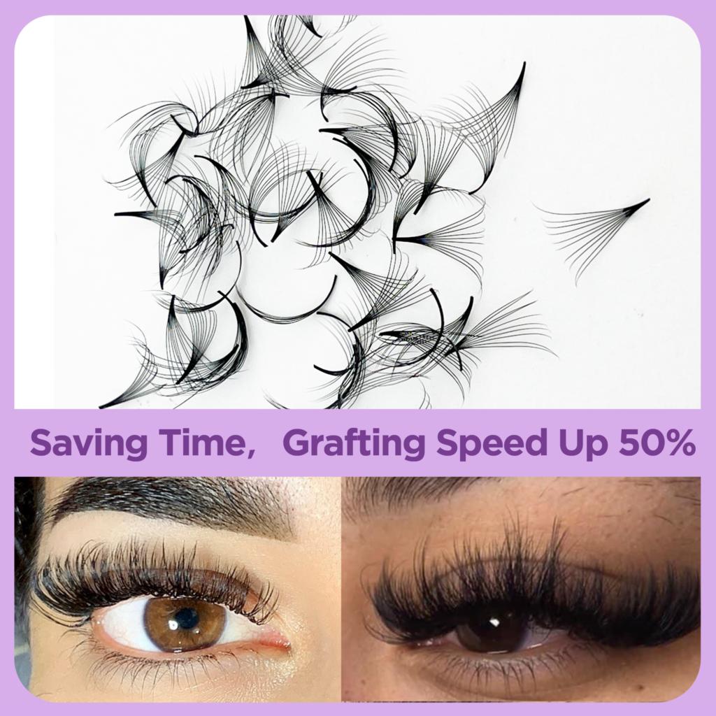 Pestañas prefabricadas Tbestt  - Eyelash Extension Russian Volume reseña y precio